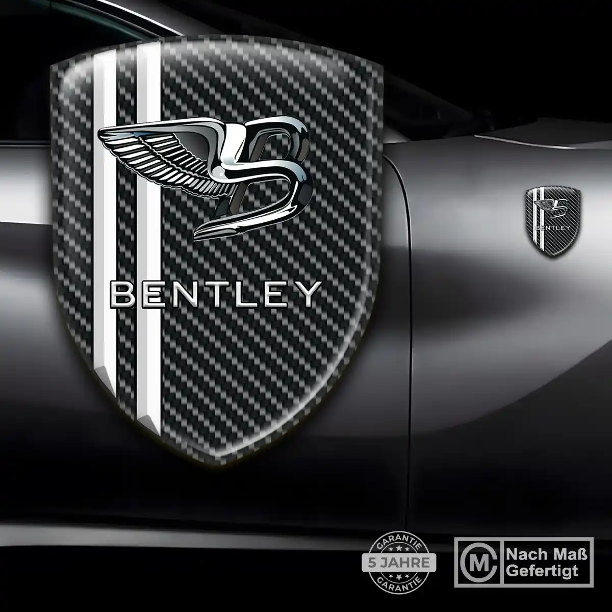 Bentley Aufkleber Wappen Emblem Ausdrucksstarkes Design