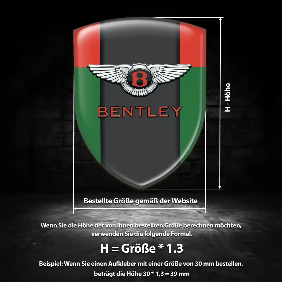 Bentley Aufkleber Wappen Emblem Auto Limitierte Auflage