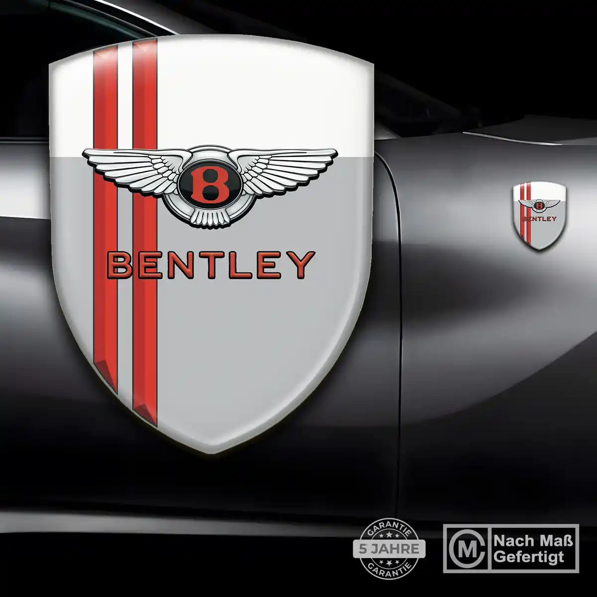 Bentley Aufkleber Wappen Stilvolles Design