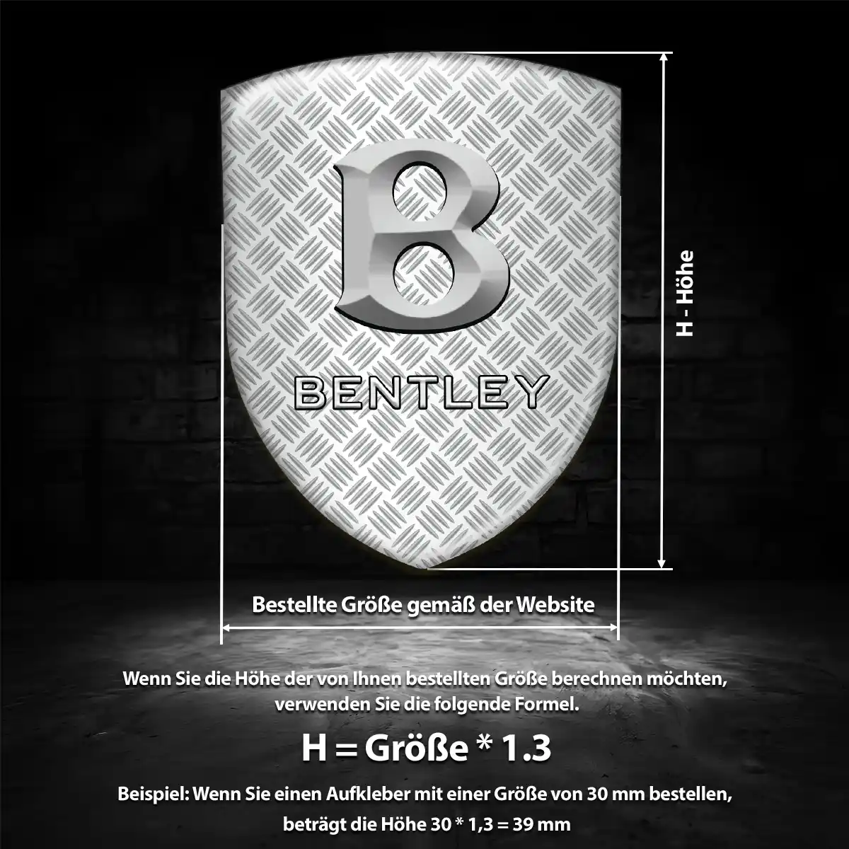 Bentley Emblem Anspruchsvolles Design