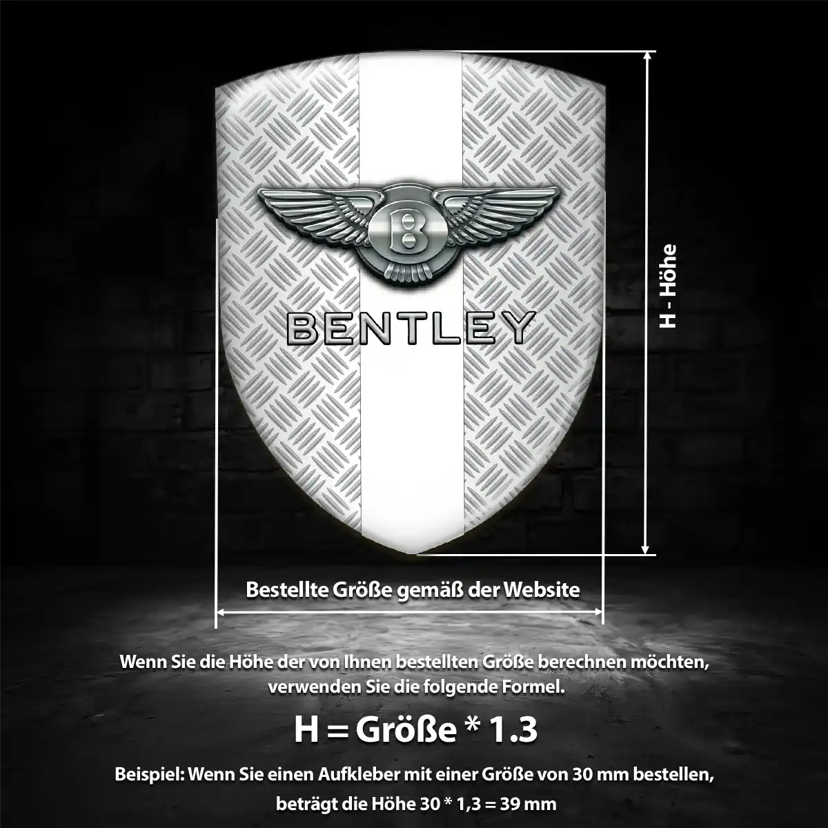 Bentley Emblem Aufkleber Auto Edles Design