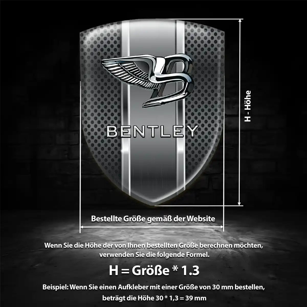 Bentley Emblem Aufkleber Exterieurdesign