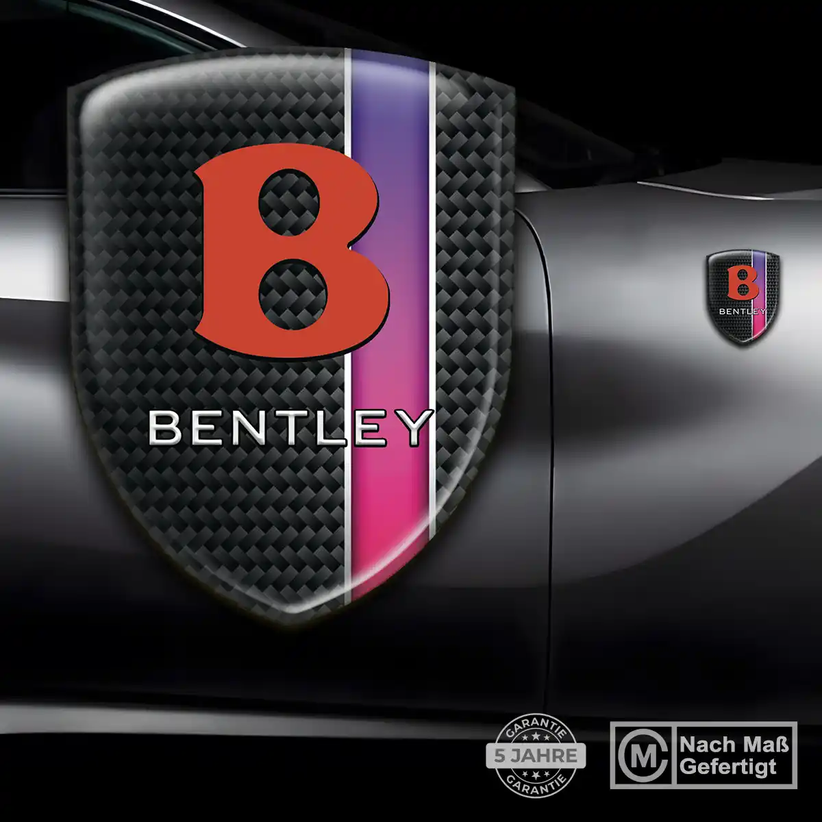 Bentley Emblem Aufkleber Wappen Auto Exterieurdesign
