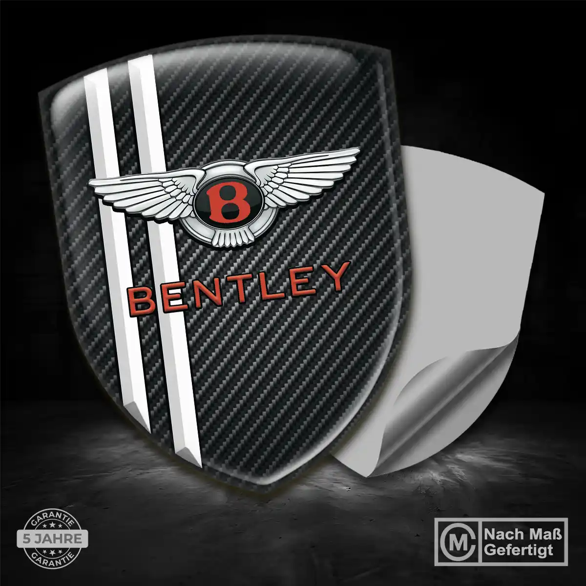 Bentley Emblem Aufkleber Wappen Auto Hochwertiges Harz