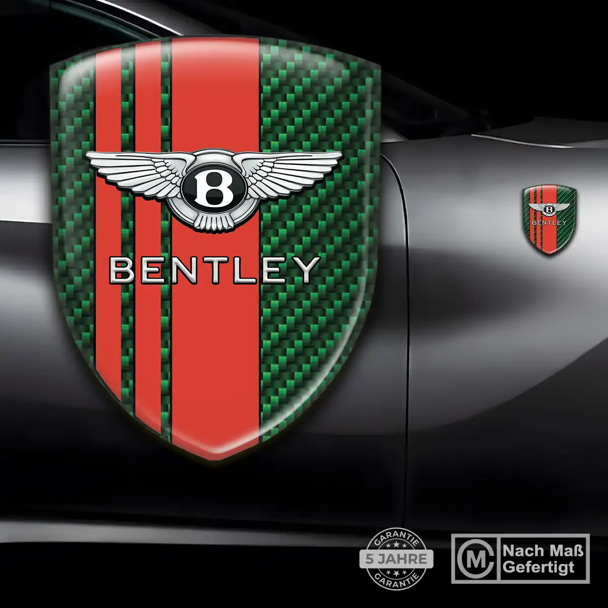 Bentley Emblem Aufkleber Wappen Elegantes Design