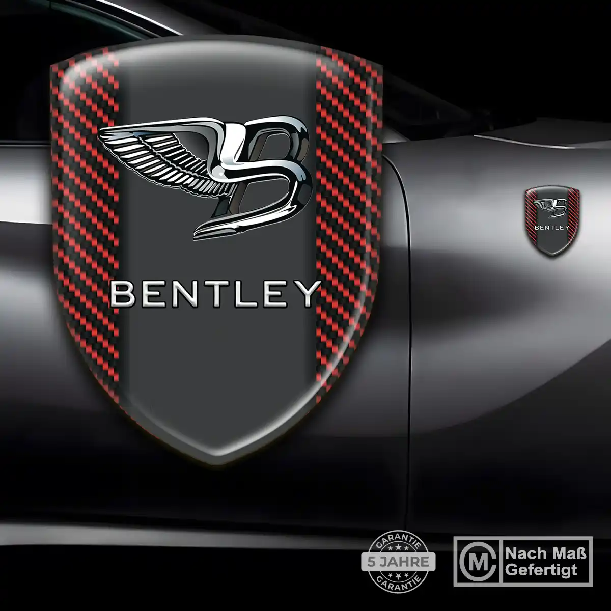 Bentley Emblem Aufkleber Wappen Hochwertiges Harz