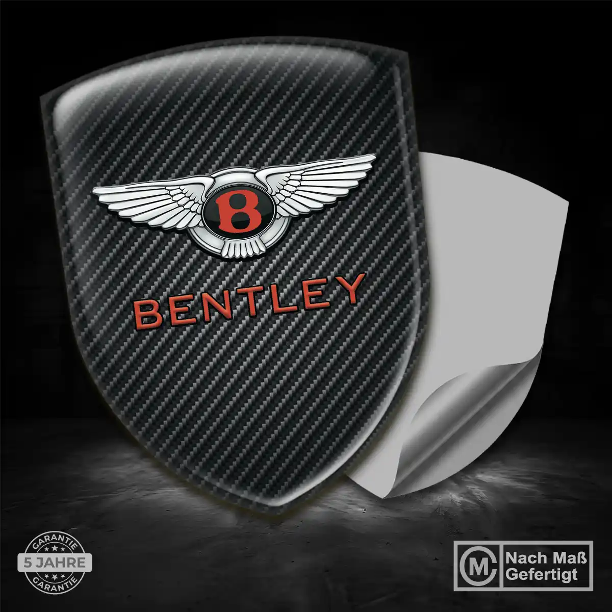 Bentley Emblem Aufkleber Wappen Interieurdesign