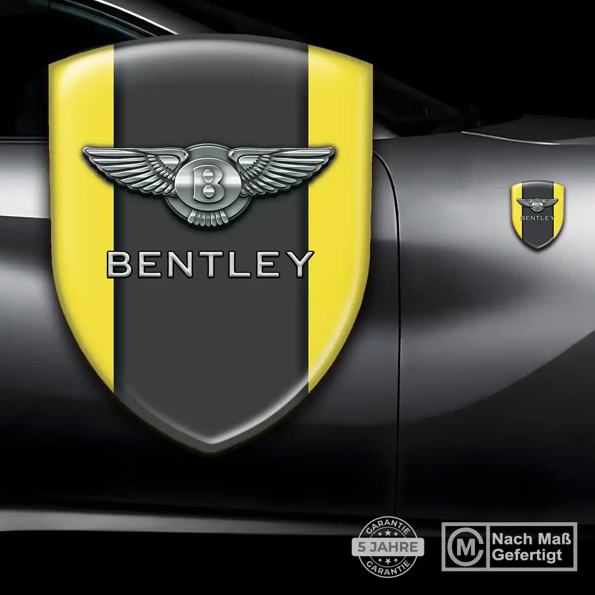 Bentley Emblem Aufkleber Wappen Stilvolles Design
