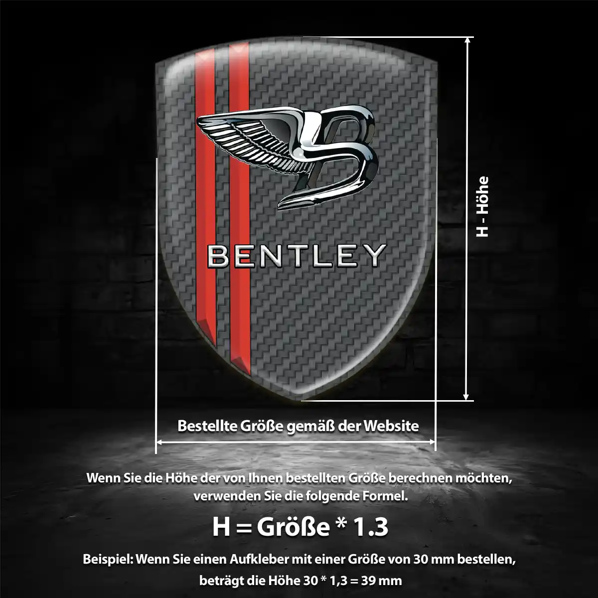 Bentley Emblem Ausdrucksstarkes Design