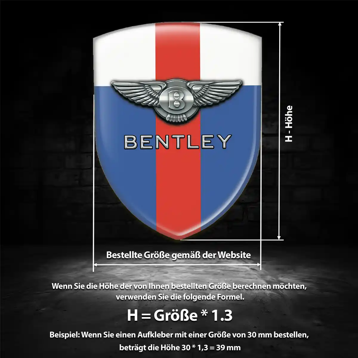 Bentley Emblem Auto Edles Design