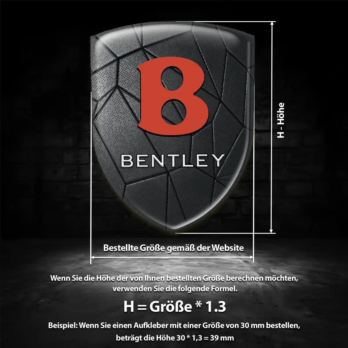 Bentley Emblem Auto Elegantes Design