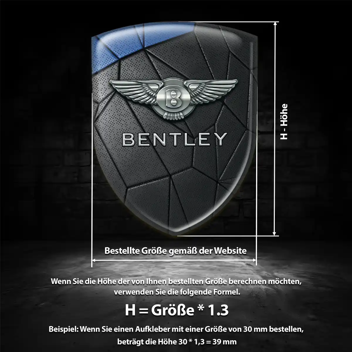 Bentley Emblem Auto Höchste Qualität