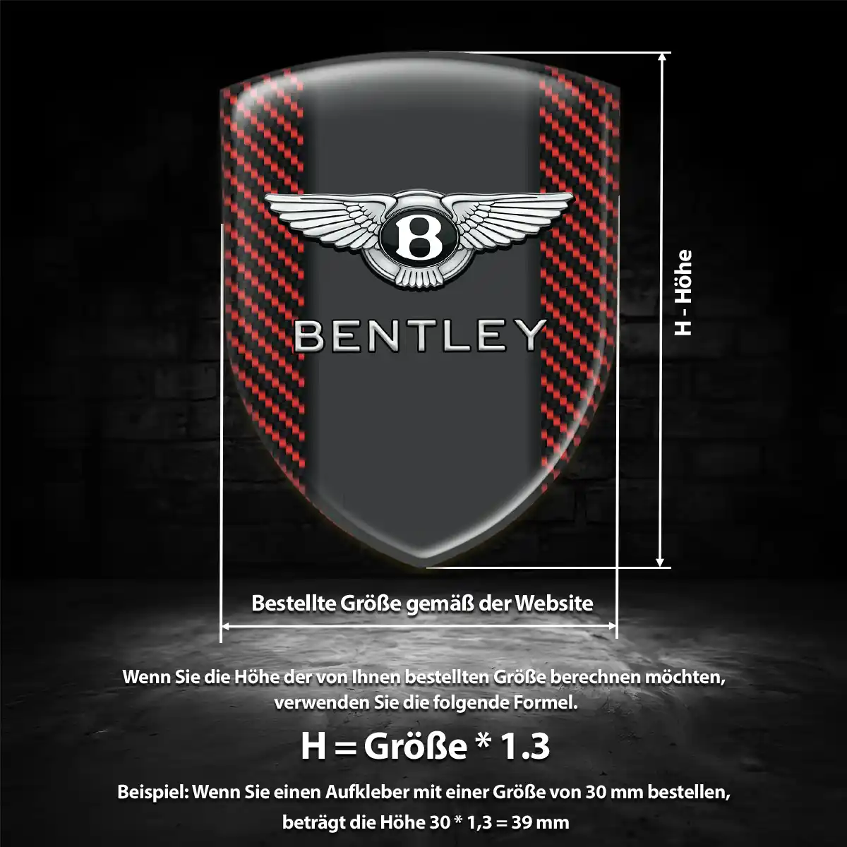 Bentley Emblem Auto Premiumqualität