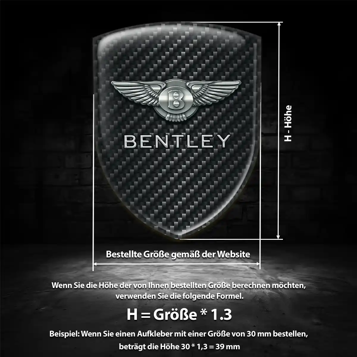 Bentley Emblem Auto Spitzenqualität