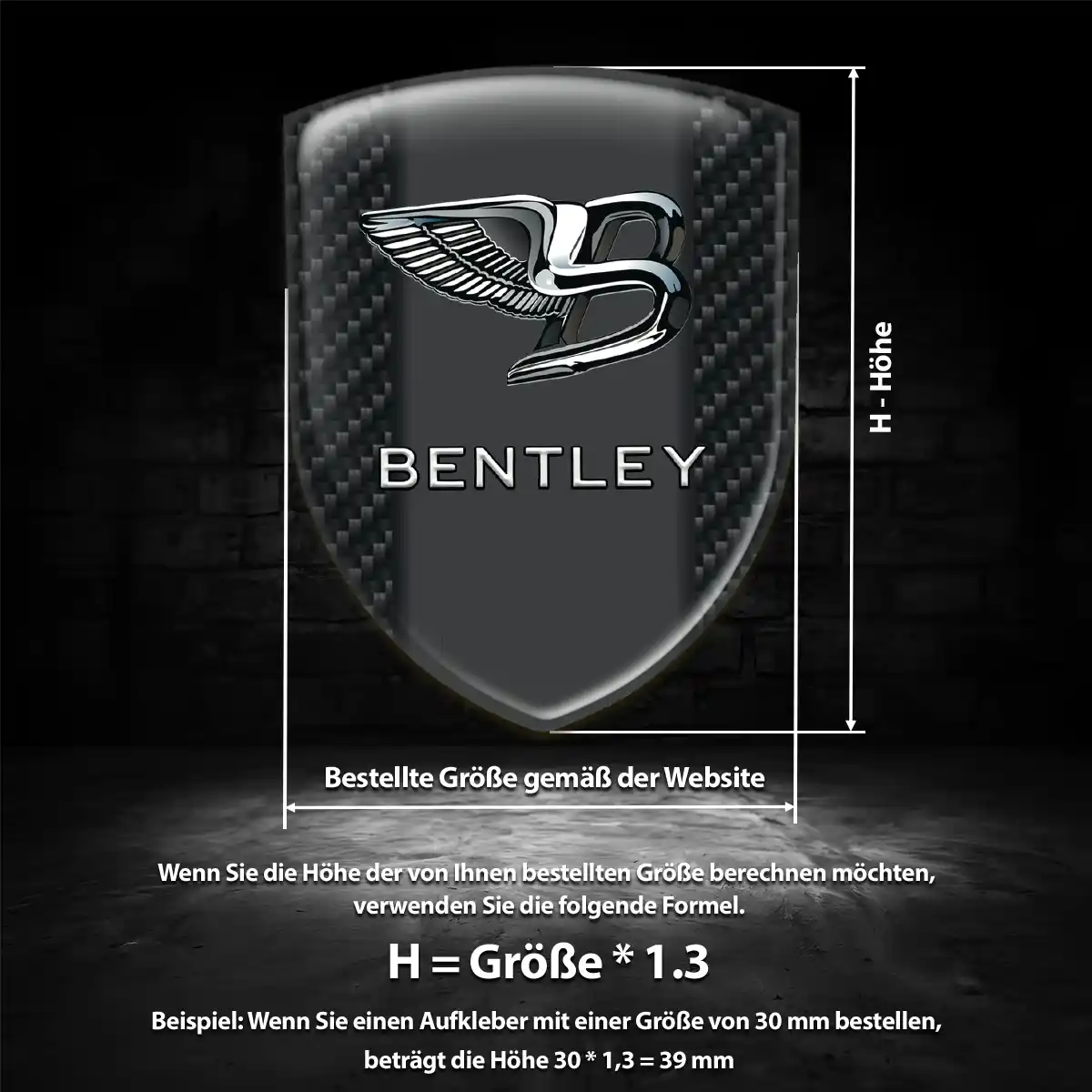 Bentley Emblem Auto Stilvolles Design