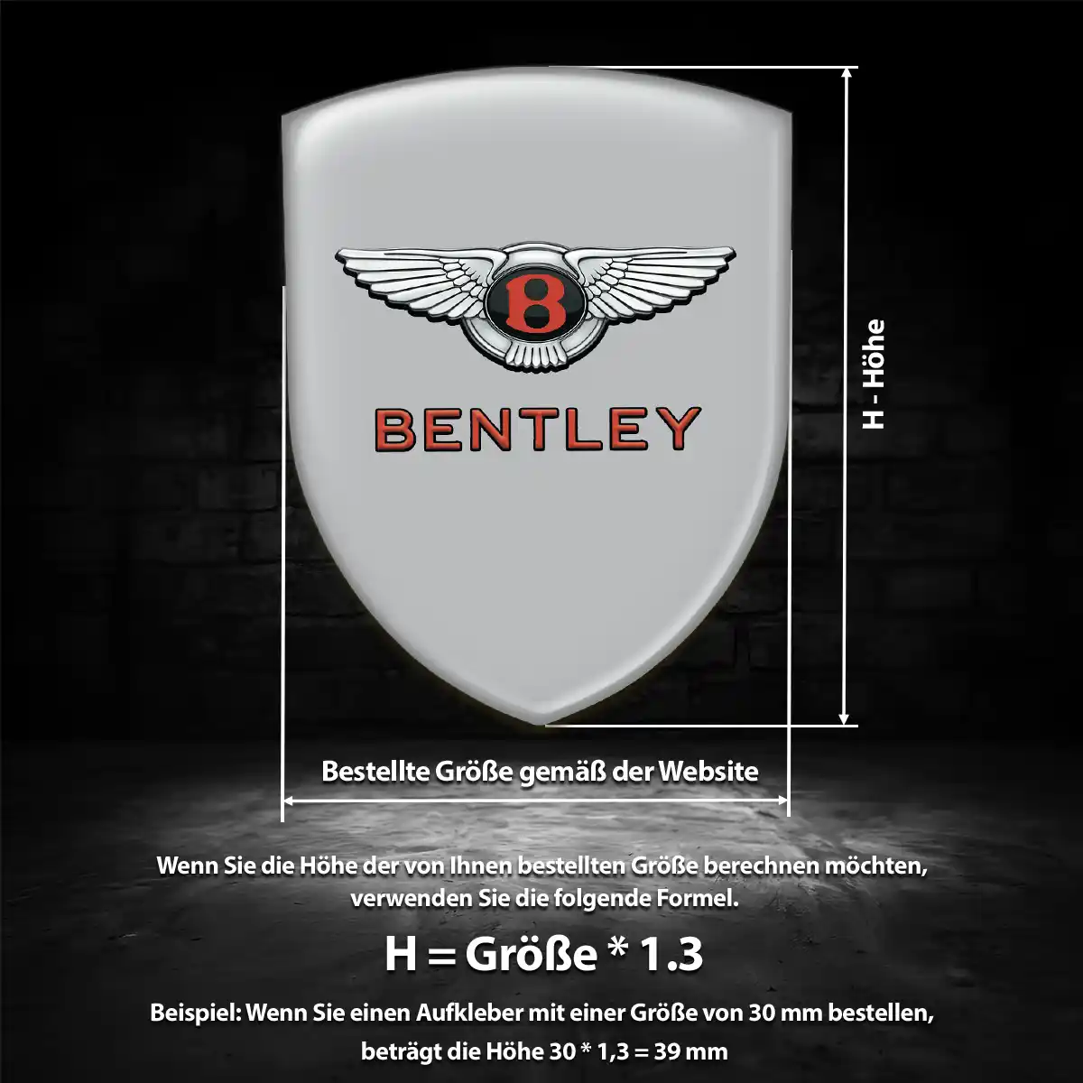 Bentley Emblem Überzeugende Qualität