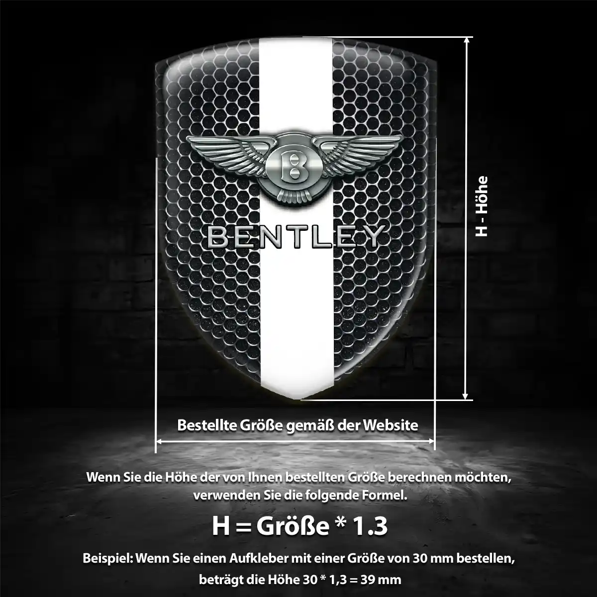 Bentley Emblem Edles Design