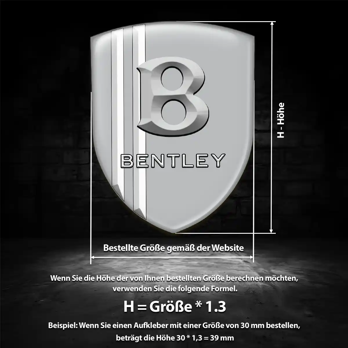 Bentley Emblem Erstklassige Qualität