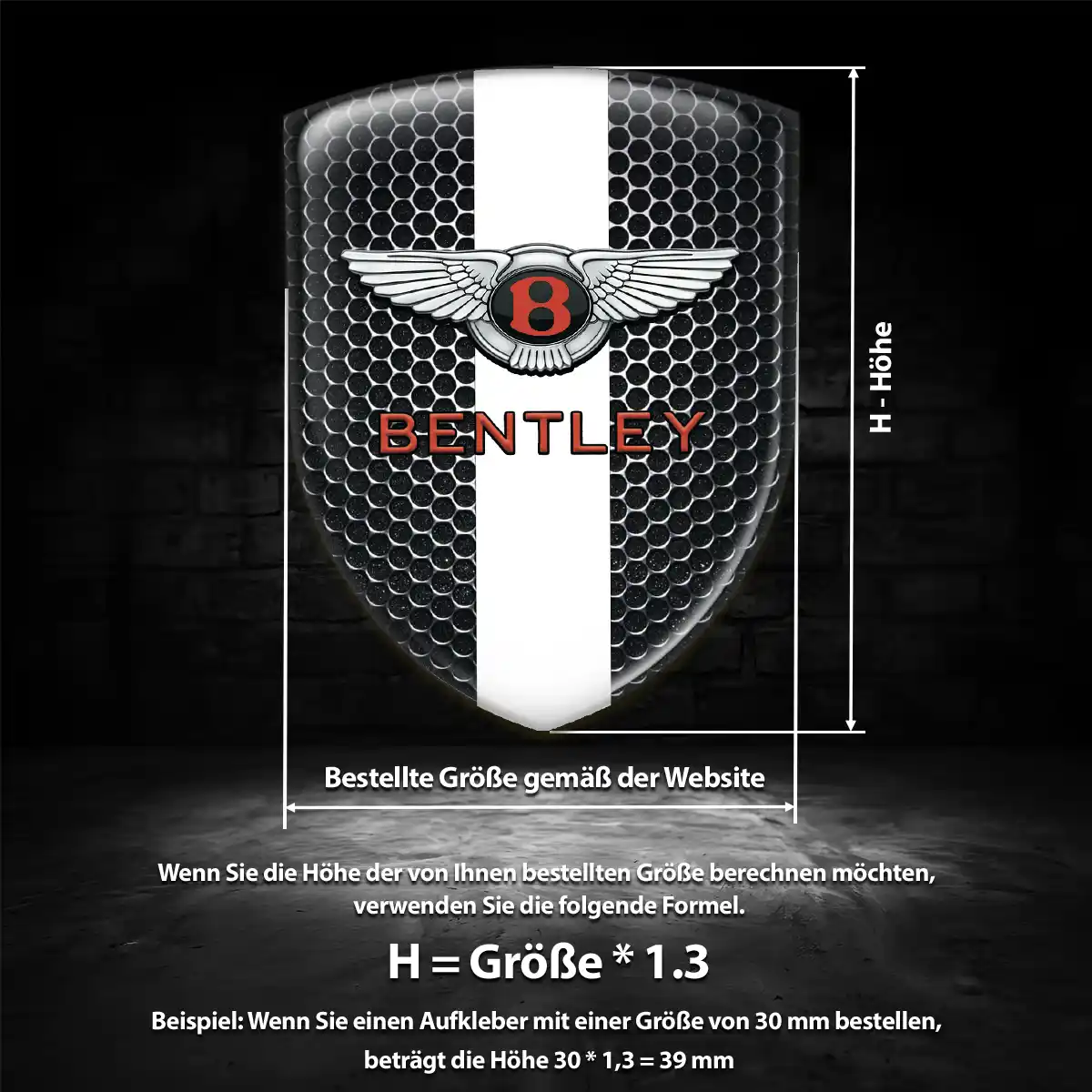 Bentley Emblem Hochwertiges Harz
