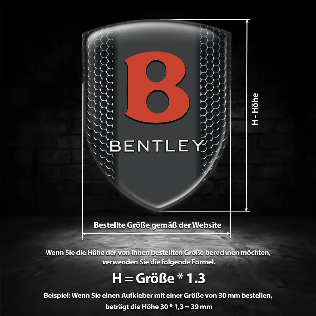 Bentley Emblem Hohe Qualität