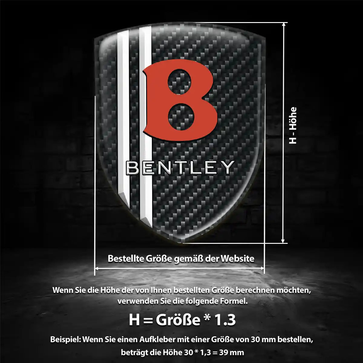 Bentley Emblem Modernes Design