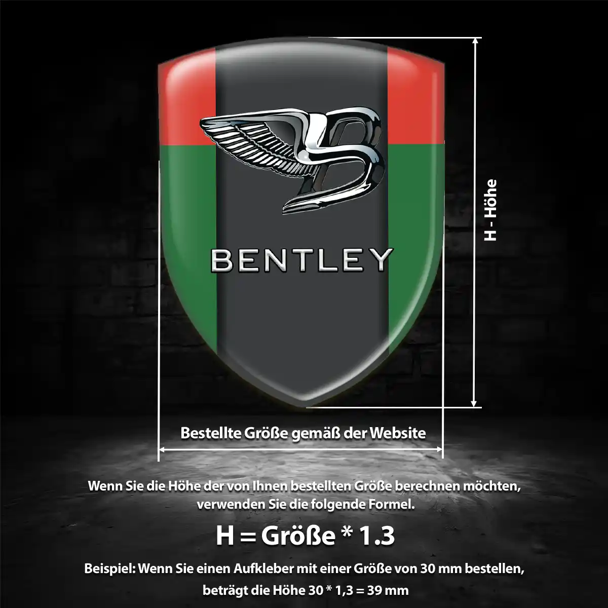 Bentley Emblem Premiumqualität