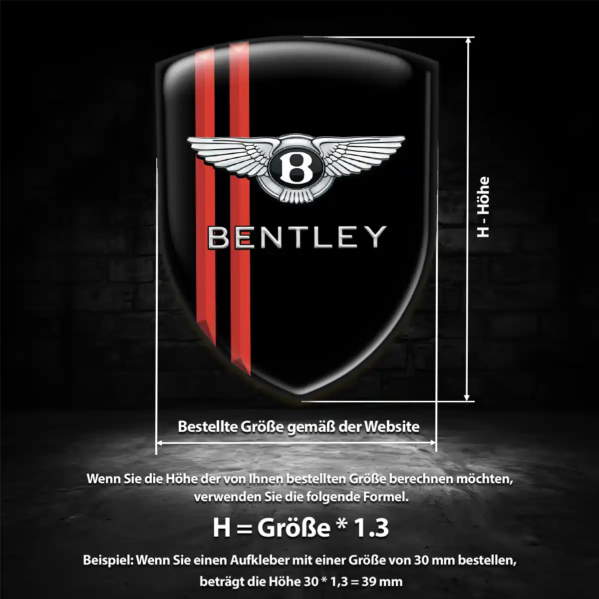 Bentley Emblem Spitzenqualität