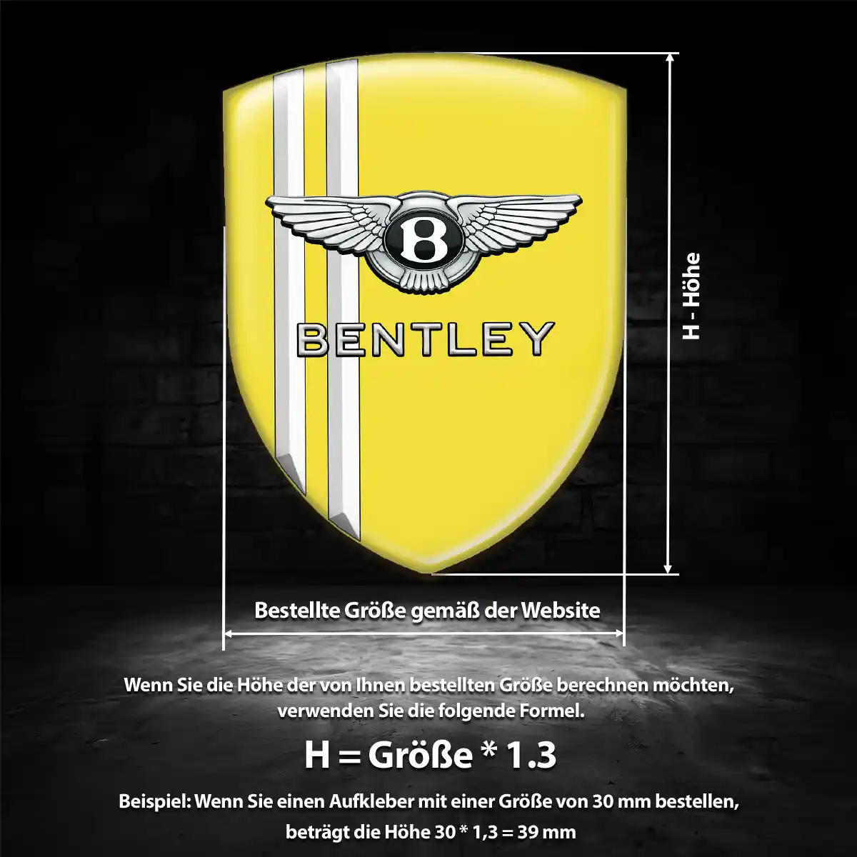 Bentley Emblem Stilvolles Design