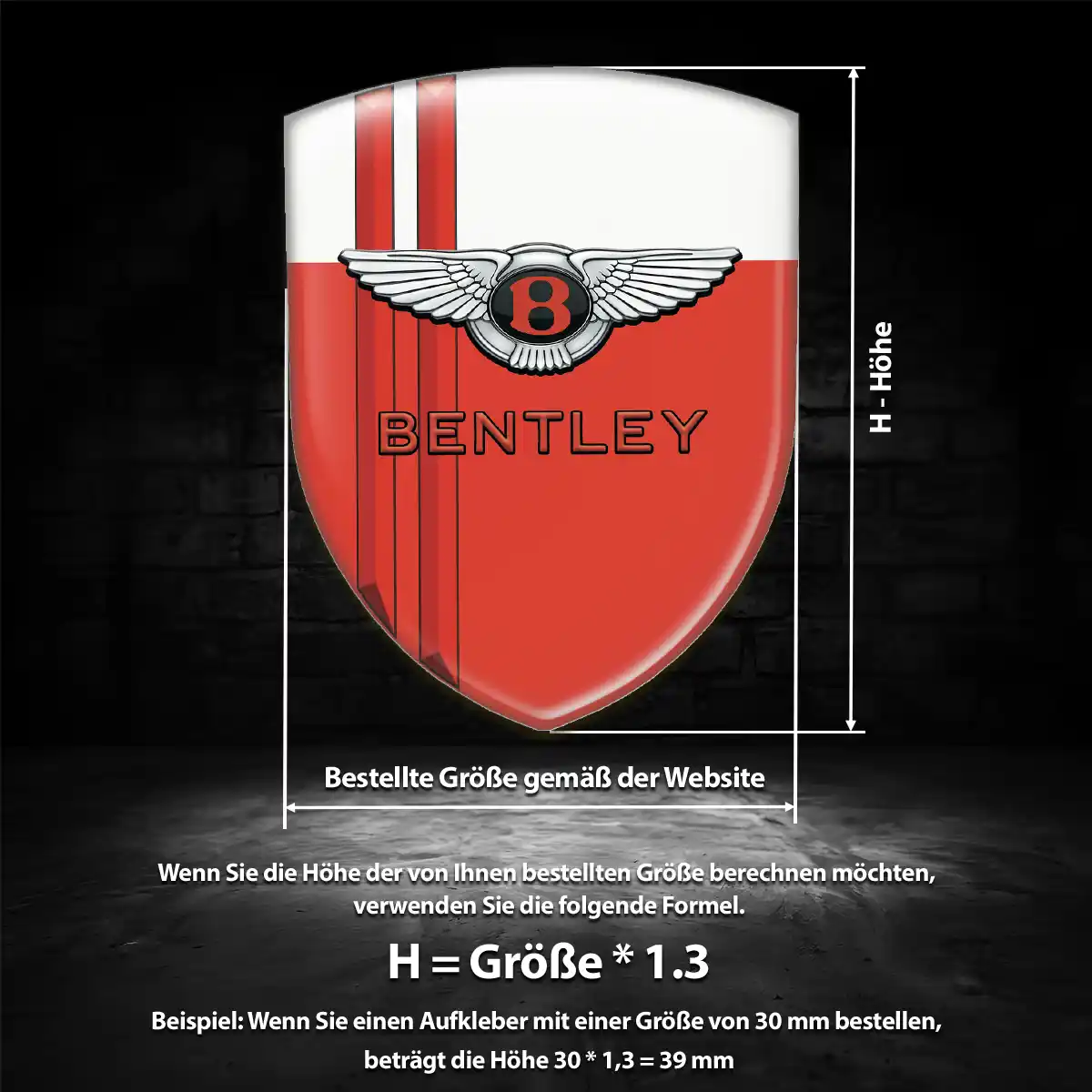 Bentley Emblem Tuningfahrzeug