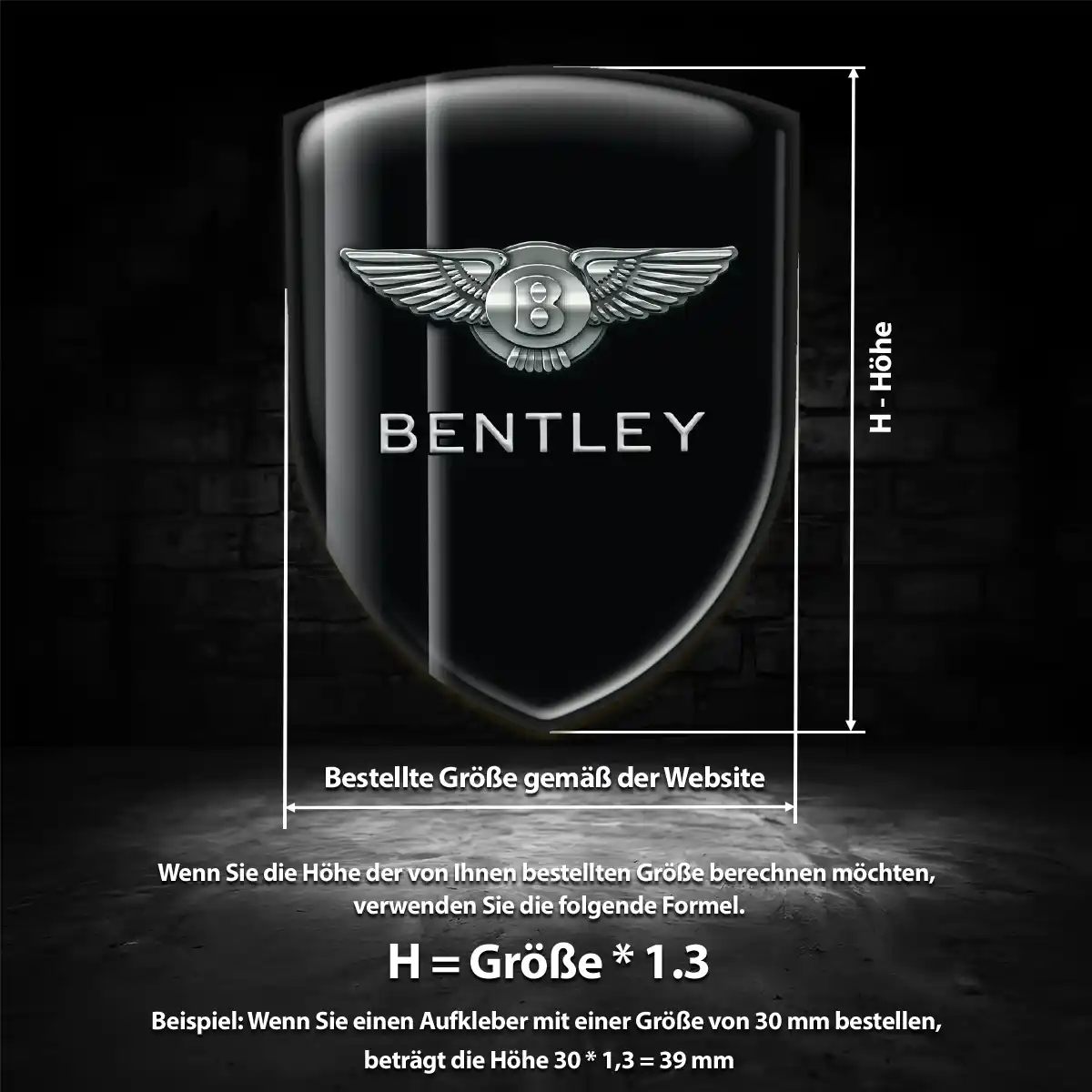 Bentley Emblem Wappen Anspruchsvolles Design