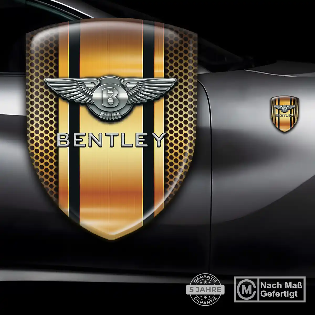 Bentley Emblem Wappen Aufkleber Ausdrucksstarkes Design
