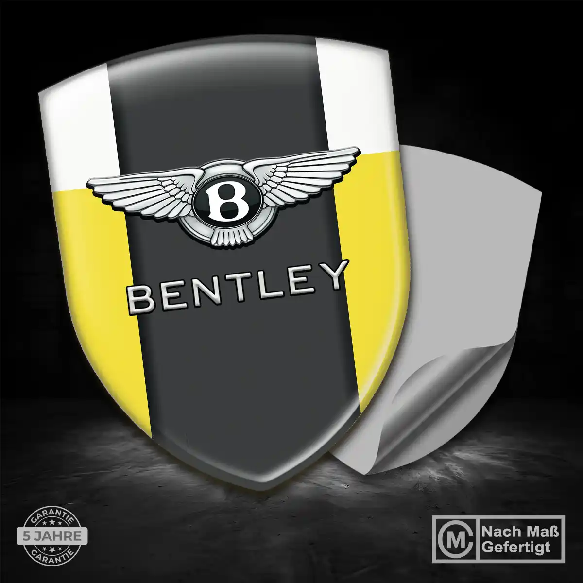 Bentley Emblem Wappen Aufkleber Auto Hochwertiges Harz