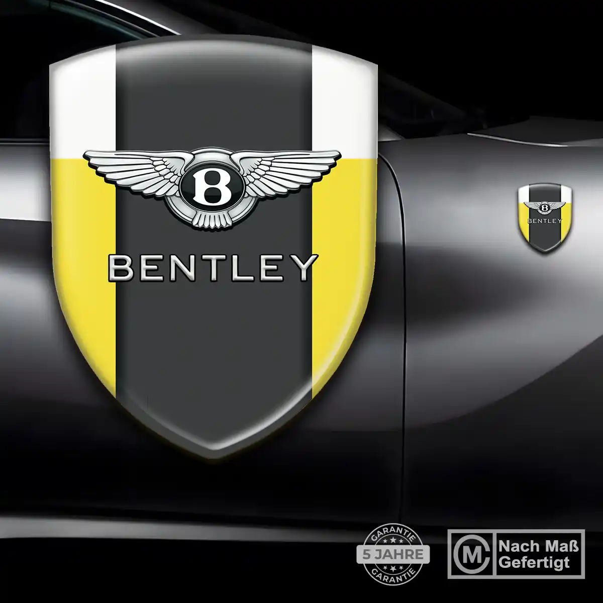 Bentley Emblem Wappen Aufkleber Auto Hochwertiges Harz