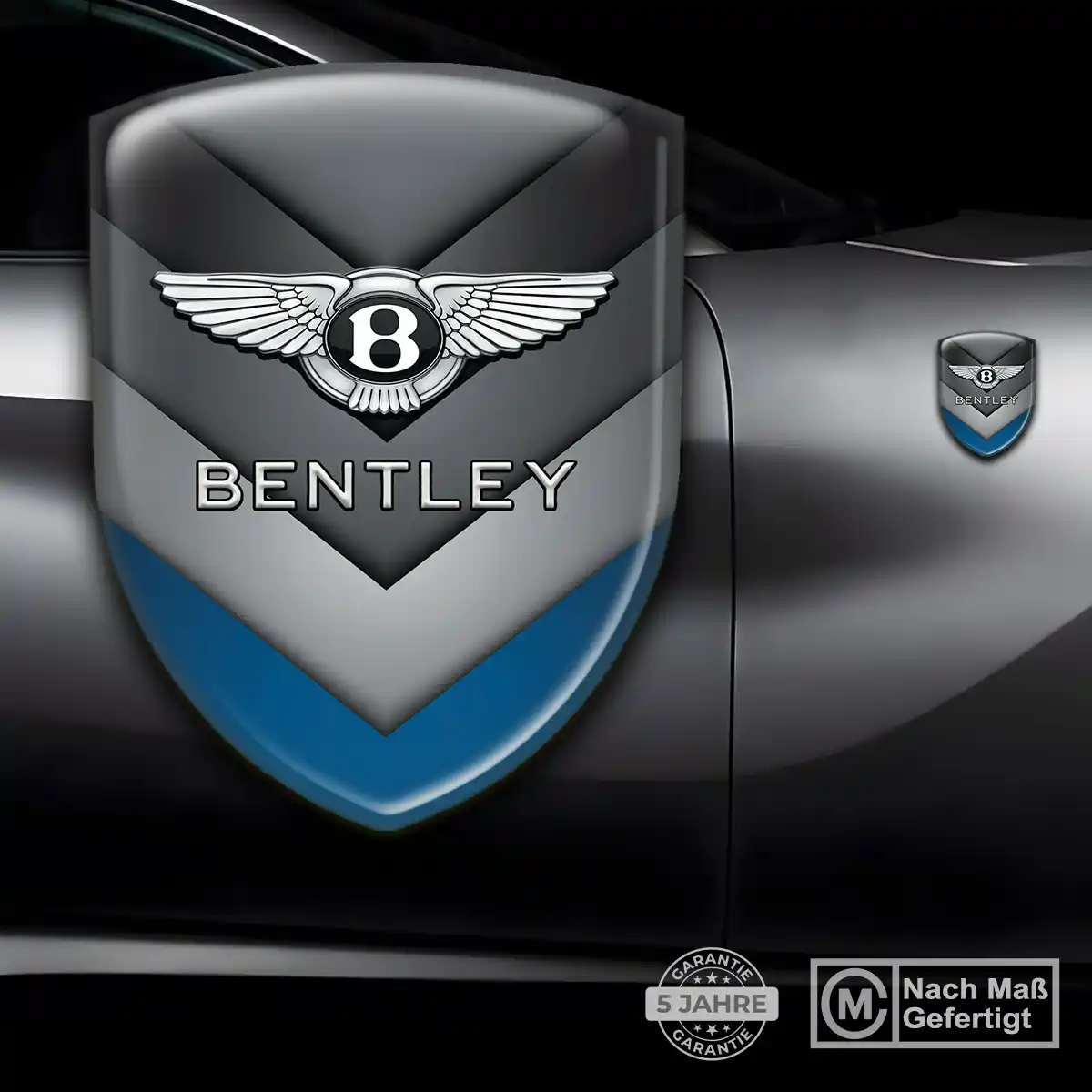 Bentley Emblem Wappen Aufkleber Stilvolles Design