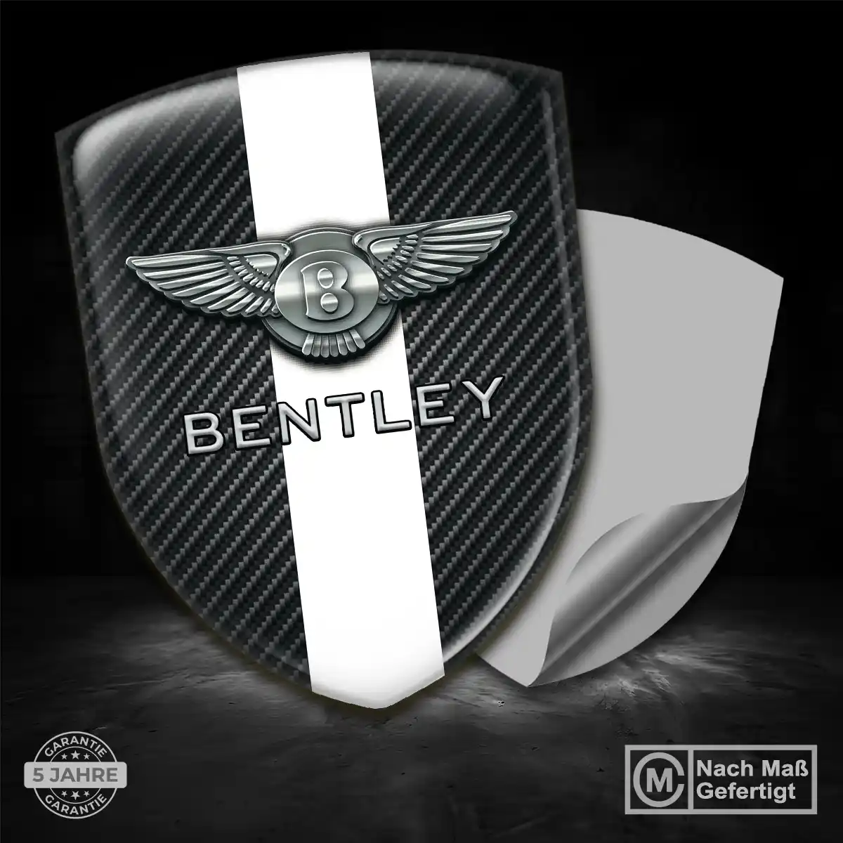 Bentley Emblem Wappen Aufkleber Tuningfahrzeug
