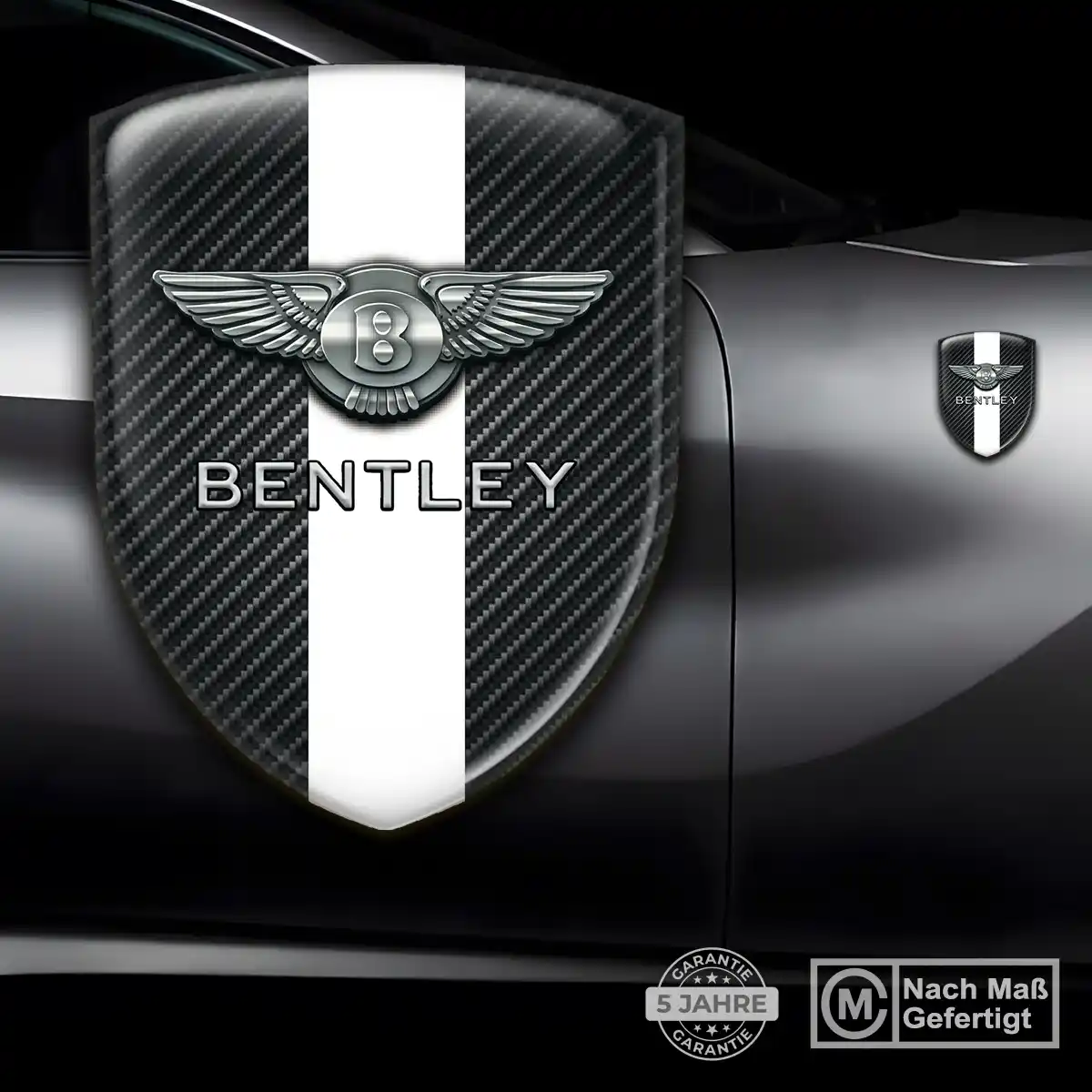 Bentley Emblem Wappen Aufkleber Tuningfahrzeug