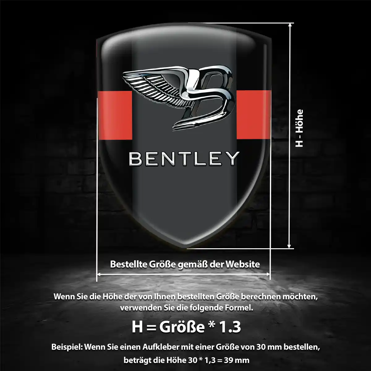 Bentley Emblem Wappen Auto Überzeugende Qualität