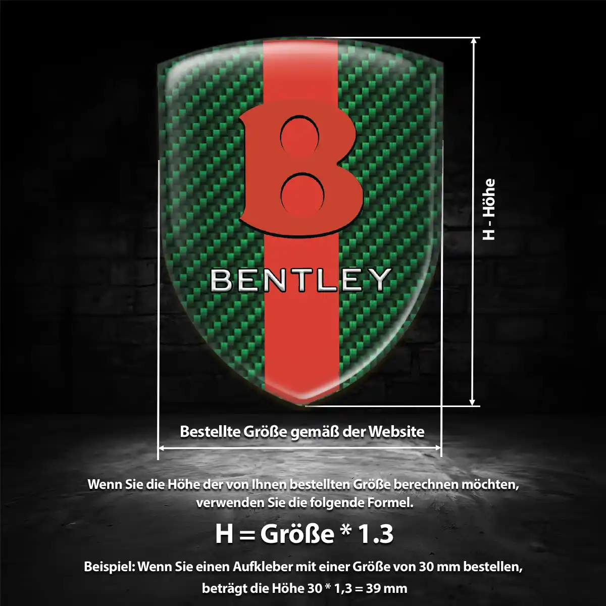 Bentley Emblem Wappen Auto Luxus-Edition