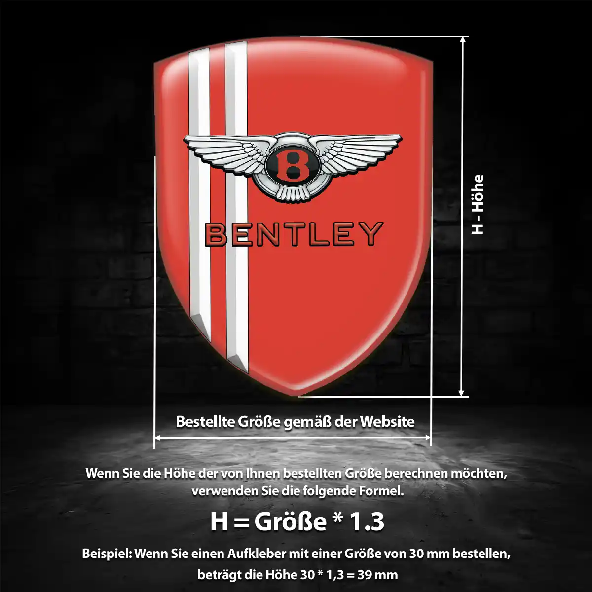 Bentley Emblem Wappen Auto Stilvolles Design