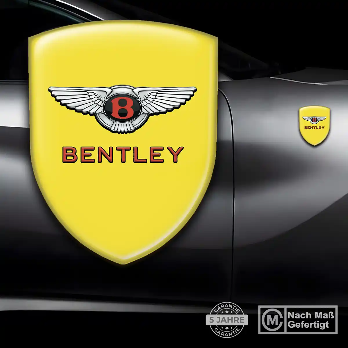 Bentley Emblem Wappen Auto Tuningfahrzeug