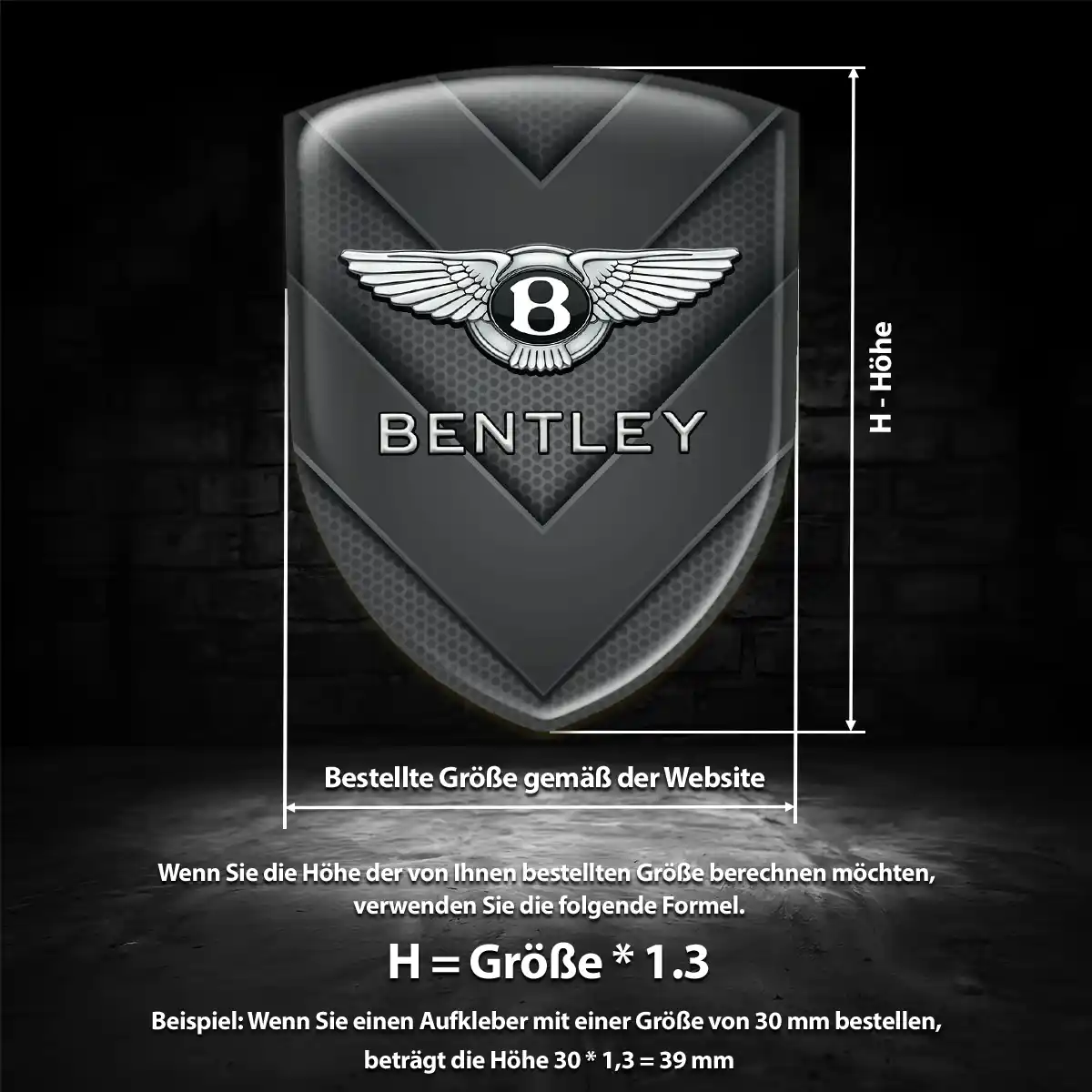 Bentley Emblem Wappen Elegantes Design