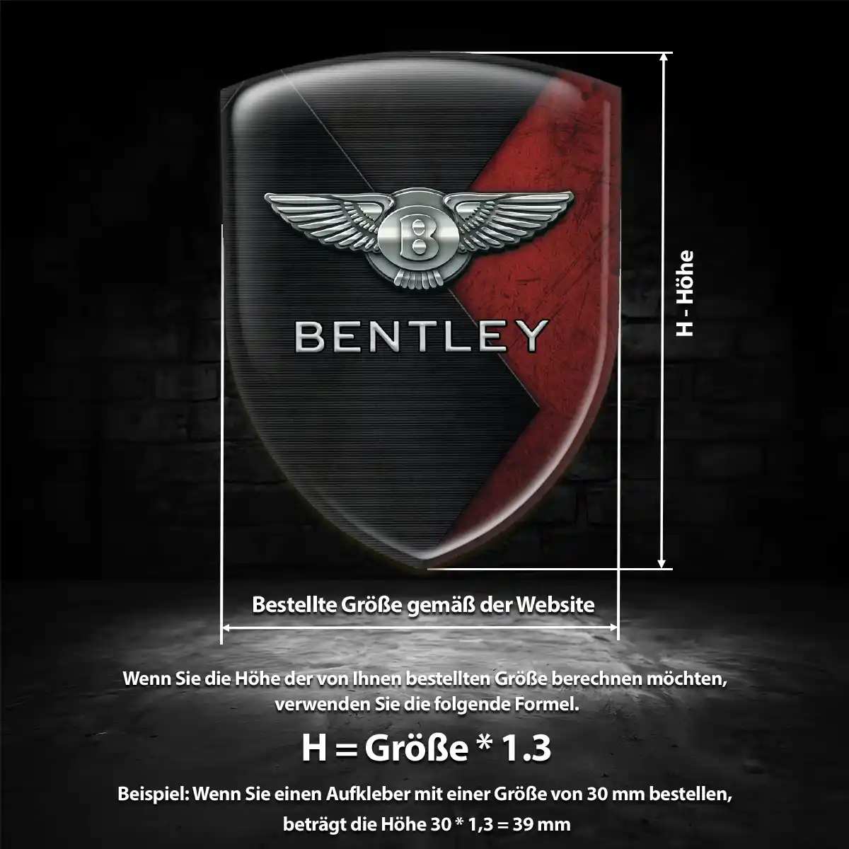 Bentley Emblem Wappen Exterieurdesign