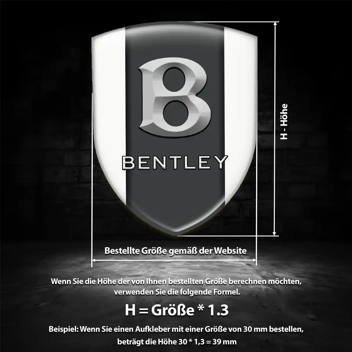 Bentley Emblem Wappen Limitierte Auflage