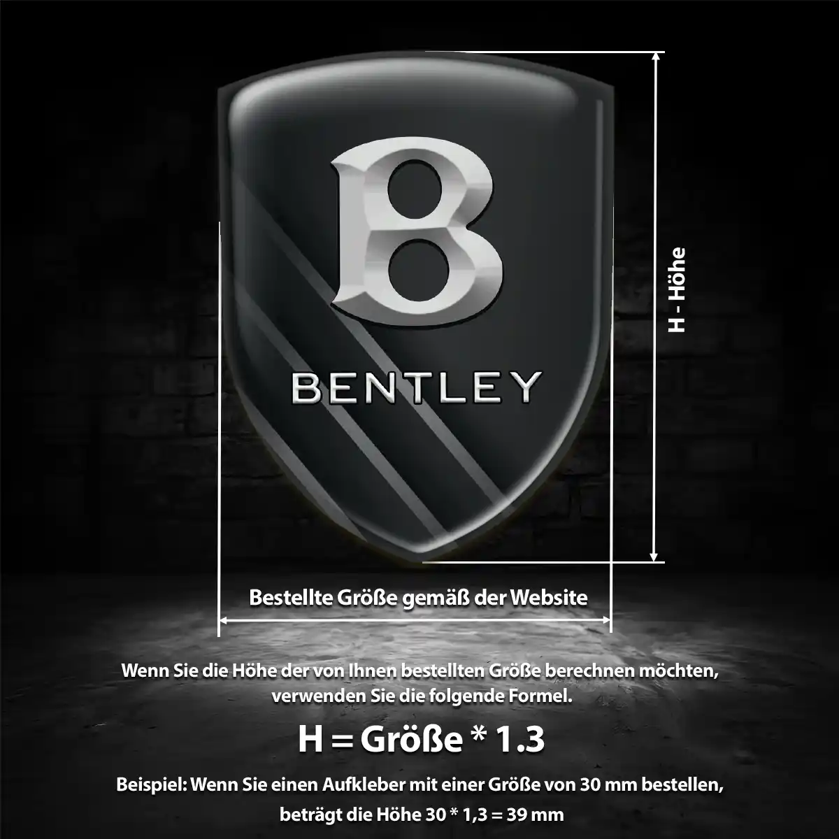 Bentley Emblem Wappen Modernes Design