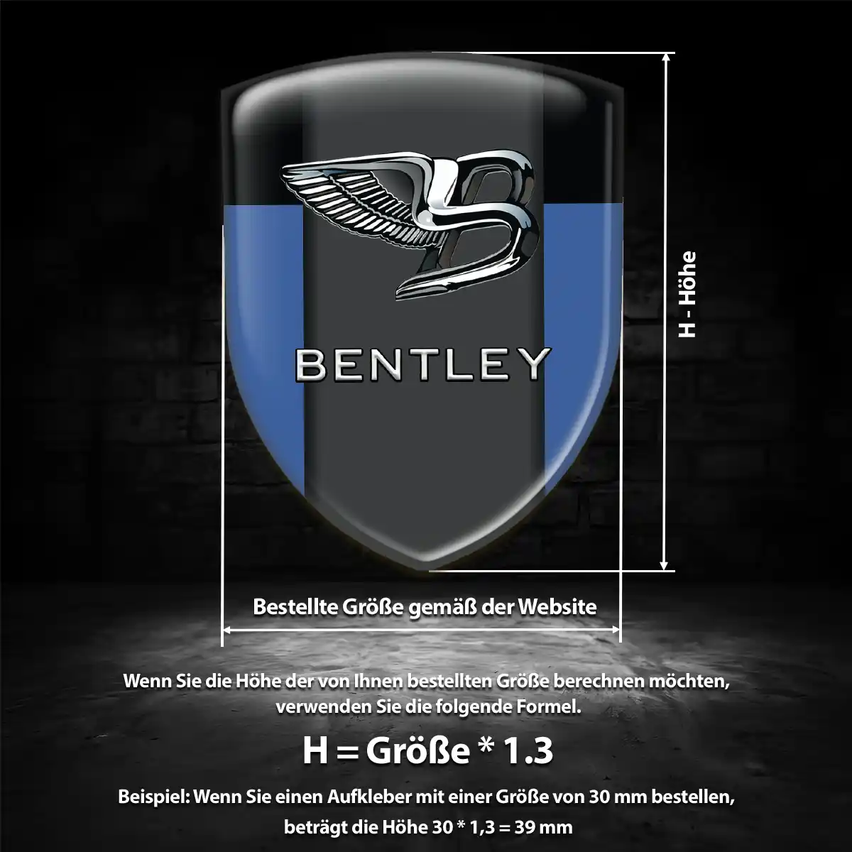 Bentley Emblem Wappen Stilvolles Design