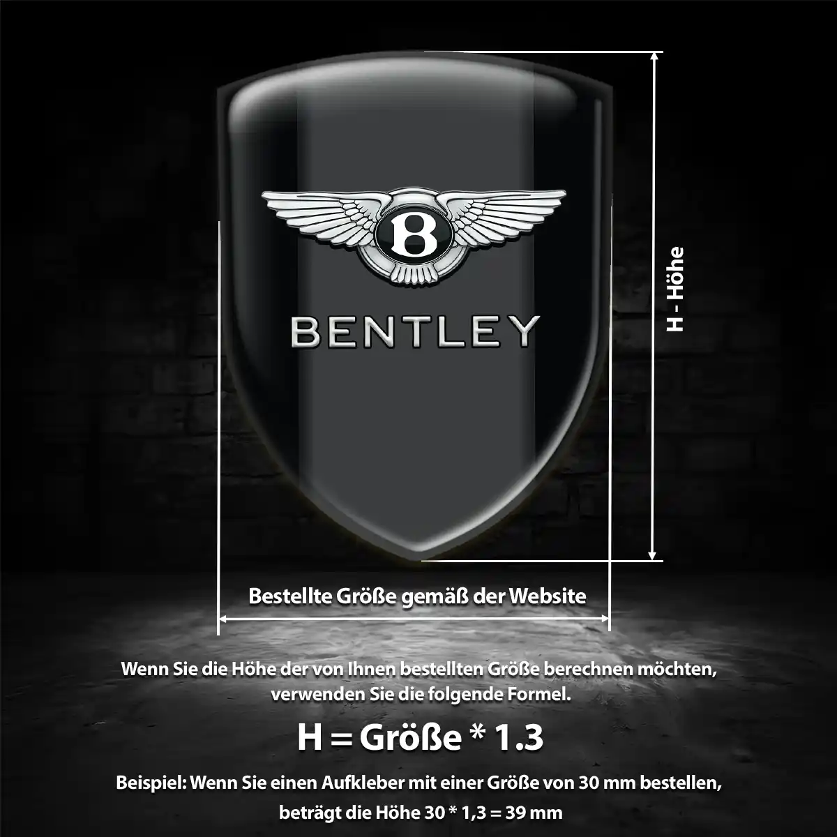Bentley Embleme Auto Ausdrucksstarkes Design