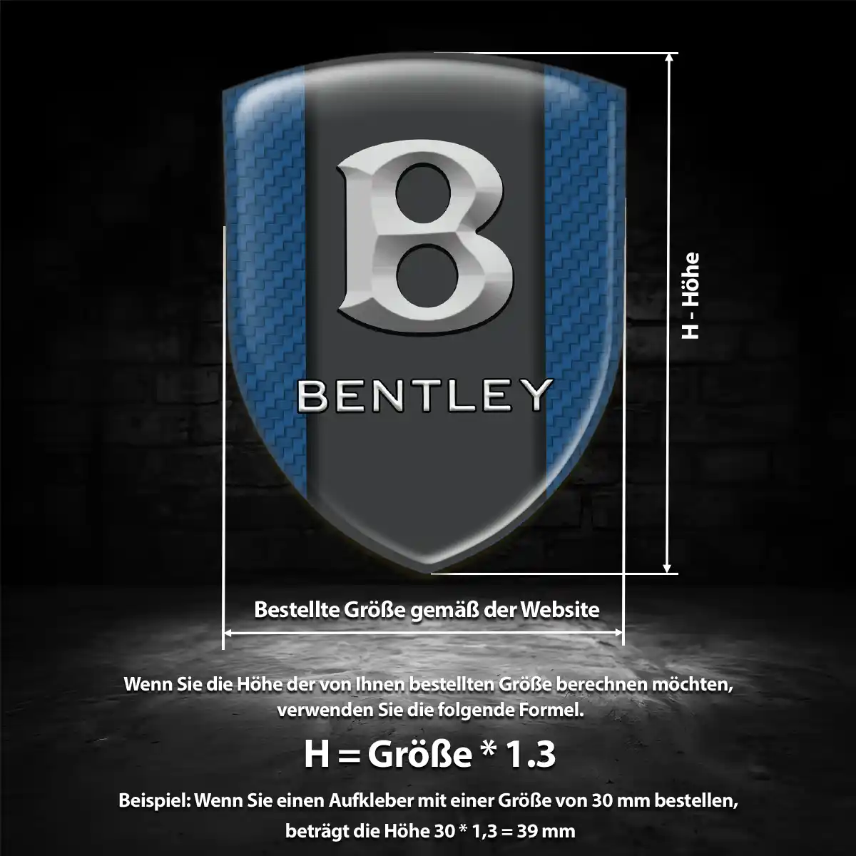 Bentley Embleme Auto Edles Design