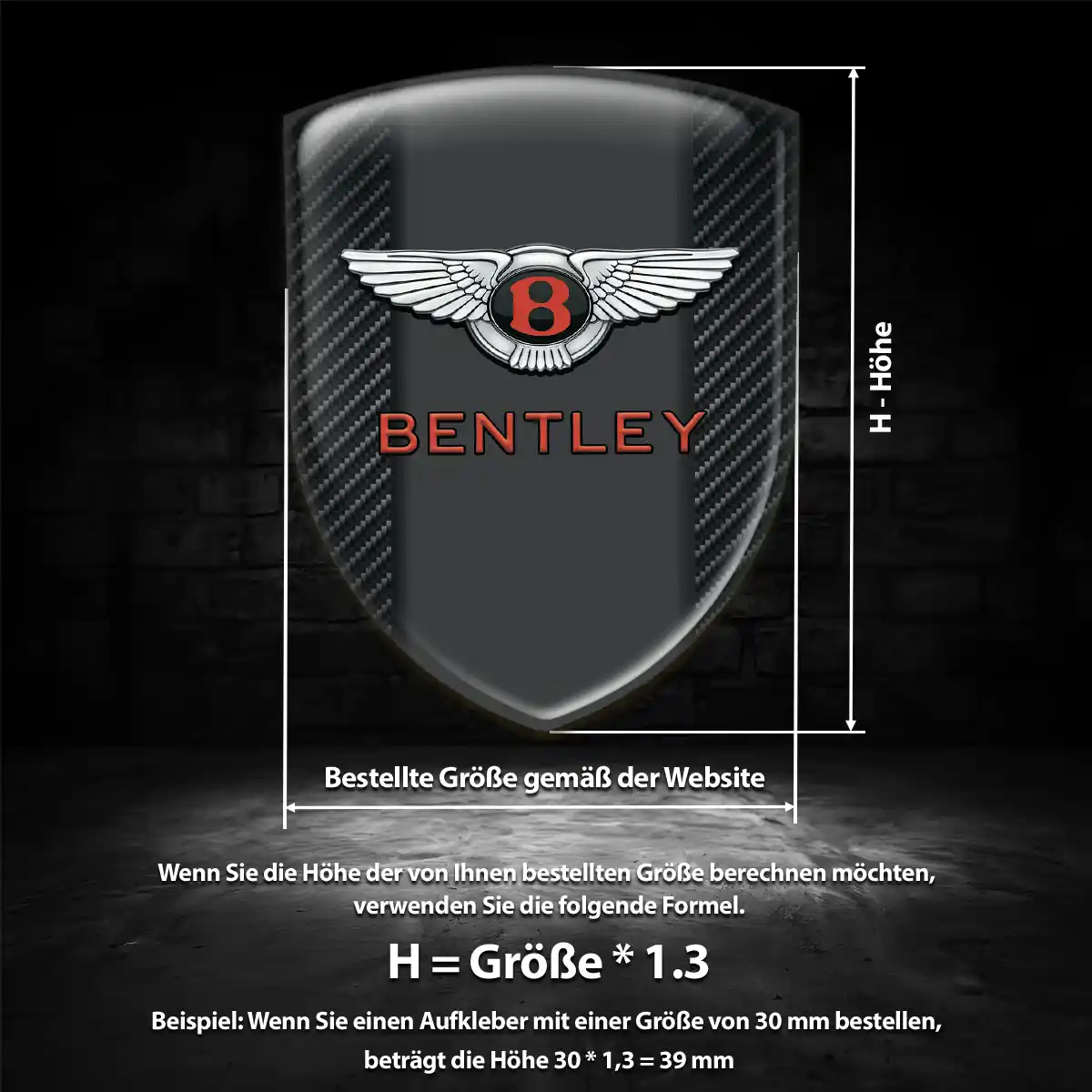 Bentley Embleme Auto Erstklassige Qualität