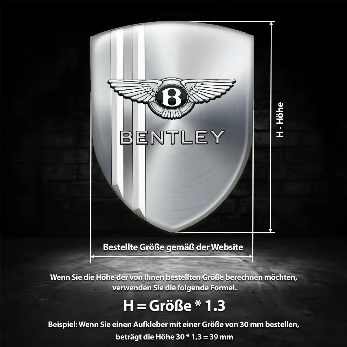 Bentley Embleme Auto Hochwertiges Harz