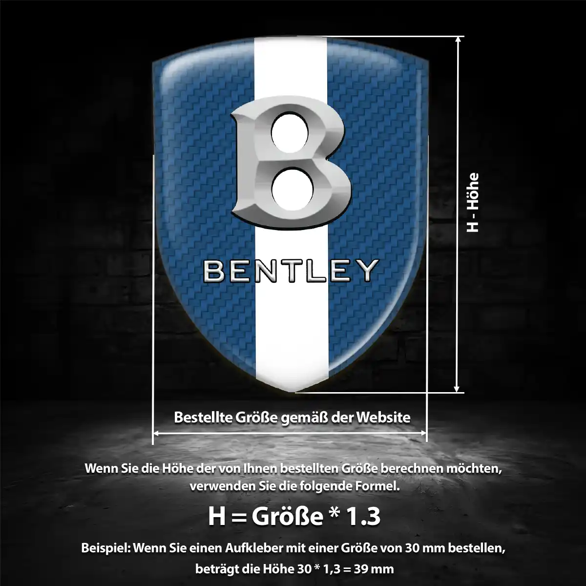 Bentley Embleme Edles Design
